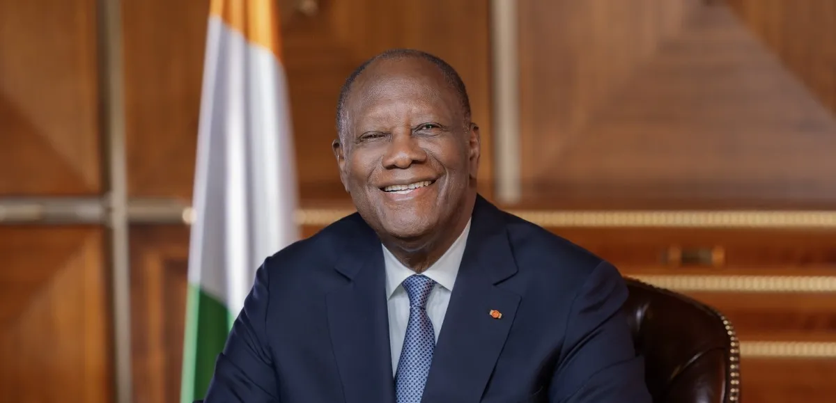 Alassane Ouattara annonçant sa candidature à un quatrième mandat en 2025